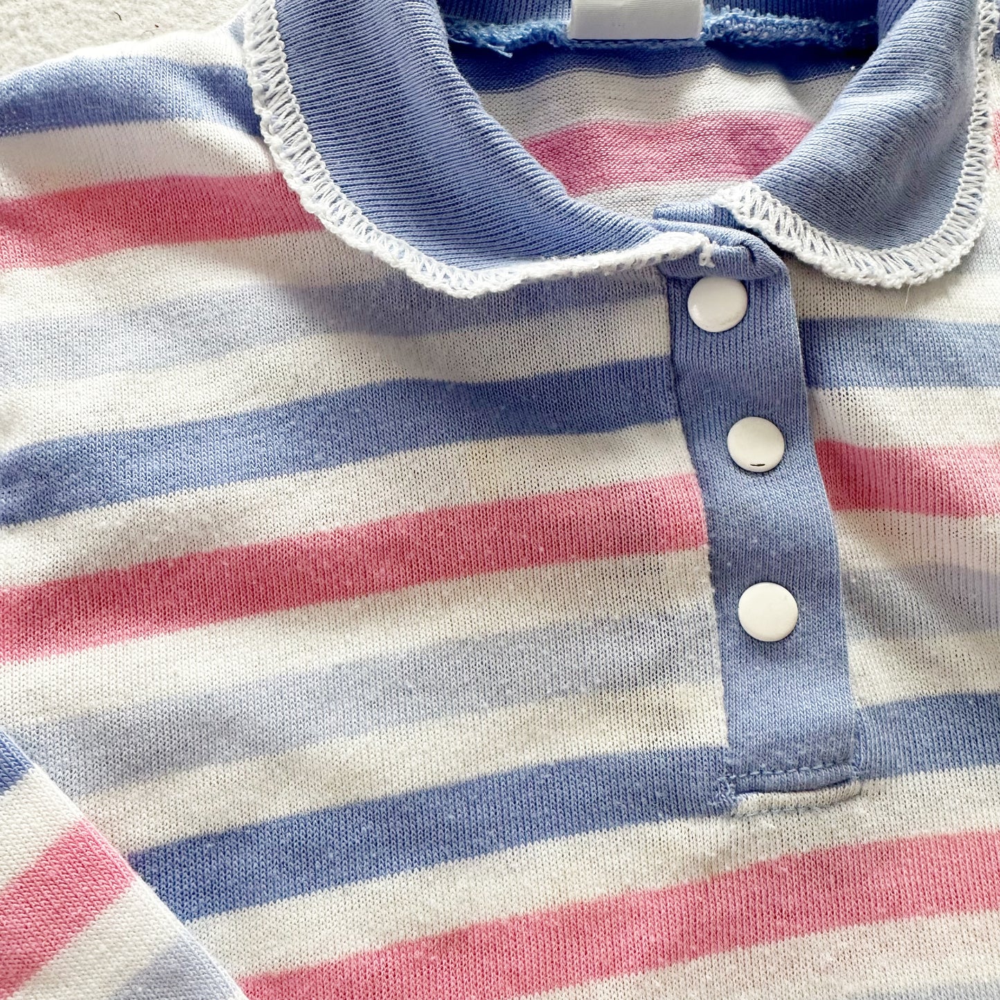 Garanimals Pastel Striped Polo - Yellow Clover Vintage Kids Clothes