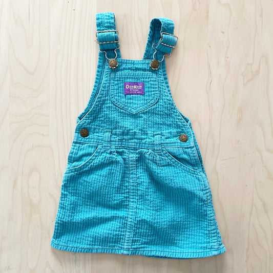 OshKosh Teal Textured Skirtall - Yellow Clover Vintage Kids Clothes