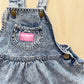OshKosh Acid Wash Skirtall - Yellow Clover Vintage Kids Clothes