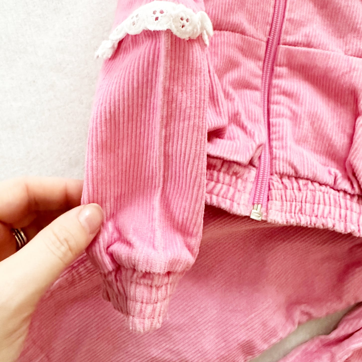 Cuties By Judy Cord Set - Yellow Clover Vintage Kids Clothes
