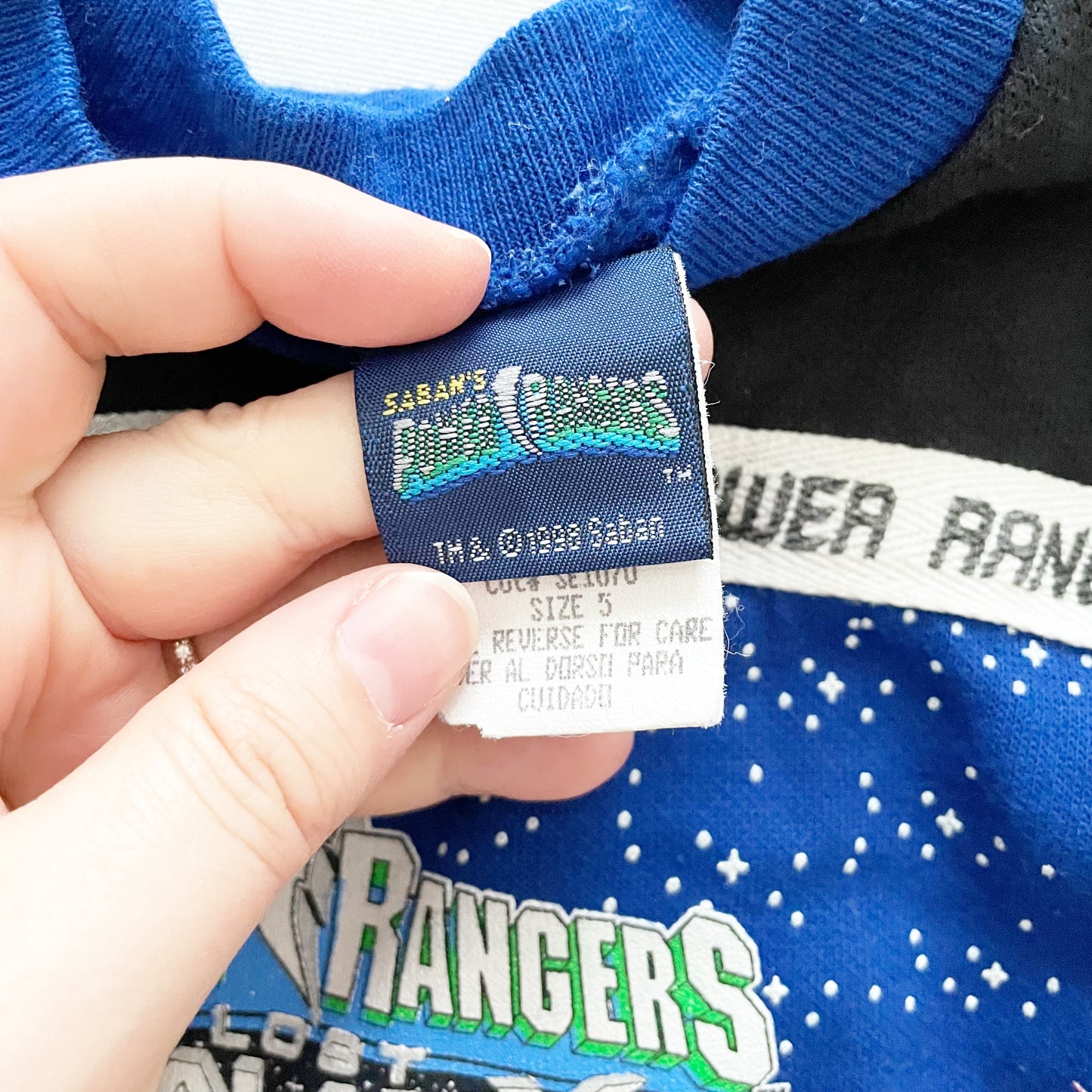 Power Rangers Lost Galaxy Sweatshirt • 5y - Yellow Clover Vintage Kids Clothes