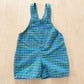 Vintage OshKosh Plaid Button Front Shortalls