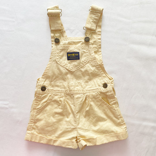 OshKosh Light Yellow Shortalls - Yellow Clover Vintage Kids Clothes