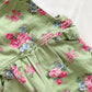 Hartstrings Floral Ruffle Overalls - Yellow Clover Vintage Kids Clothes
