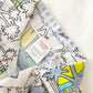 Beach Print Suspenders Shorts Set • 4T - Yellow Clover Vintage Kids Clothes