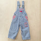 OshKosh Striped World Sweats Patch Overalls