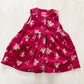 OshKosh Red Floral Fine Cord Dress - Yellow Clover Vintage Kids Clothes