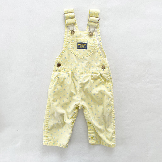 OshKosh Yellow Floral Overalls