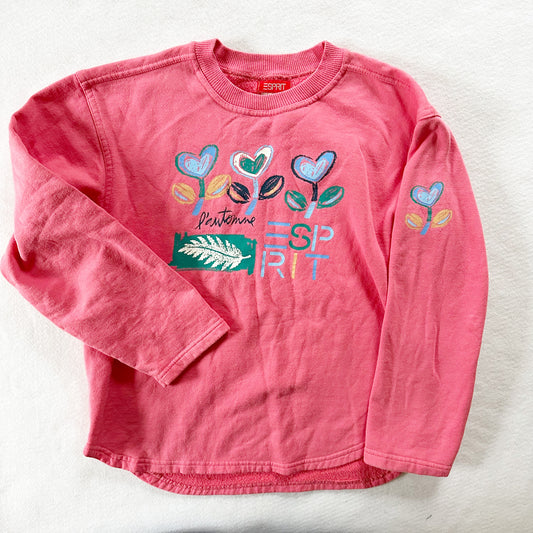 Vintage Esprit Flower Graphic Kids Sweatshirt