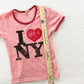 I Love NY Tee - Yellow Clover Vintage Kids Clothes