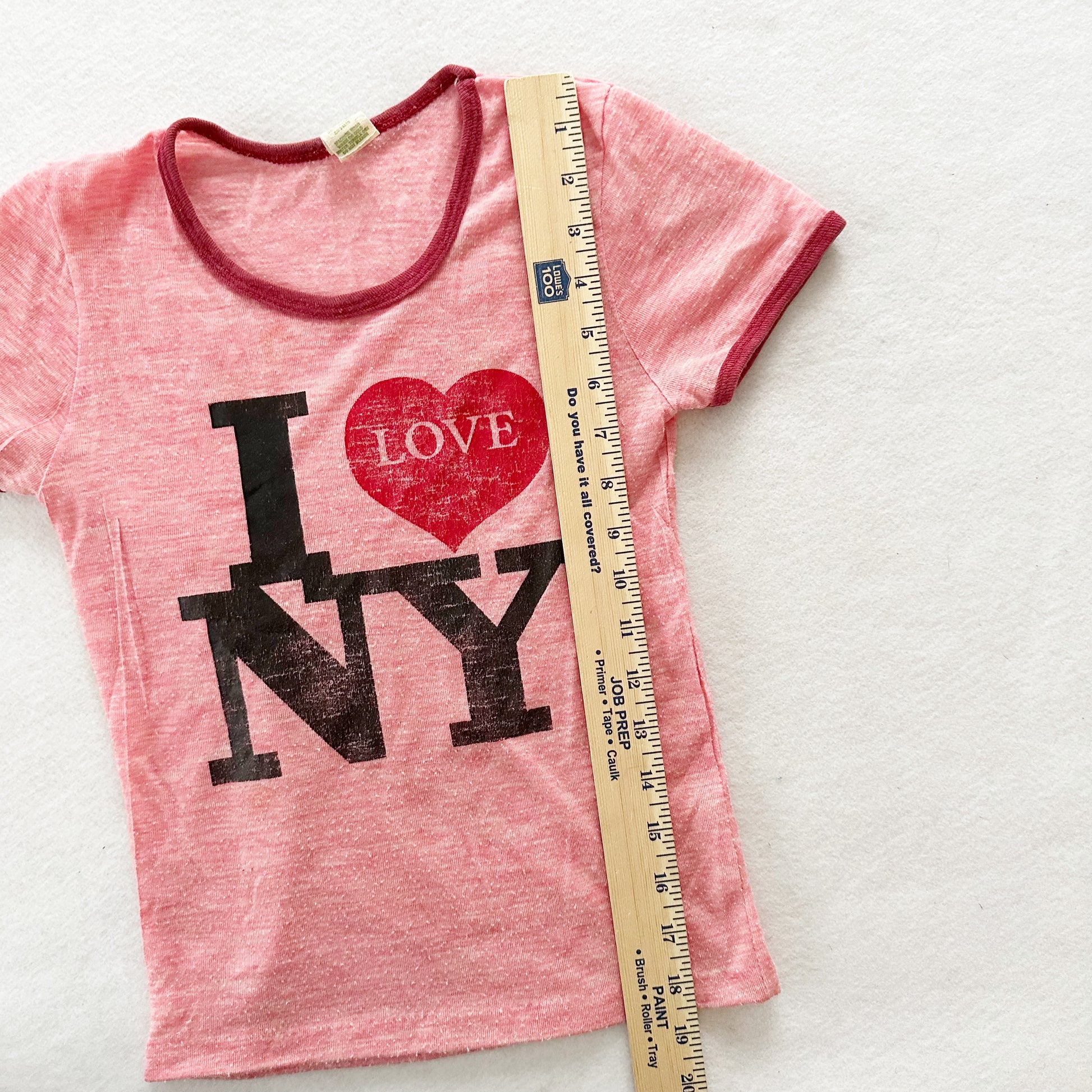 I Love NY Tee - Yellow Clover Vintage Kids Clothes