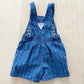 OshKosh Spell Out Shortalls - Yellow Clover Vintage Kids Clothes