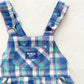 OshKosh Plaid Shortalls - Yellow Clover Vintage Kids Clothes