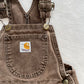 Carhartt Brown Reinforced Knee Overalls • 2T - Yellow Clover Vintage Kids Clothes