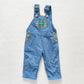 OshKosh Blue Plaid Accent Overalls - Yellow Clover Vintage Kids Clothes