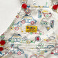 OshKosh Vehicle Outline Shortalls - Yellow Clover Vintage Kids Clothes