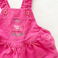 Baby B’gosh Pink Embroidered Bubble Overalls - Yellow Clover Vintage Kids Clothes