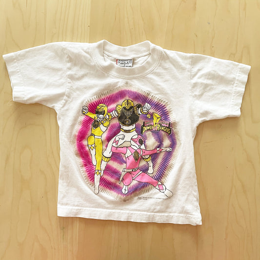 Vintage Power Rangers Tee - Yellow Clover Vintage Kids Clothes