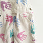 OshKosh Handprint Cord Overalls - Yellow Clover Vintage Kids Clothes
