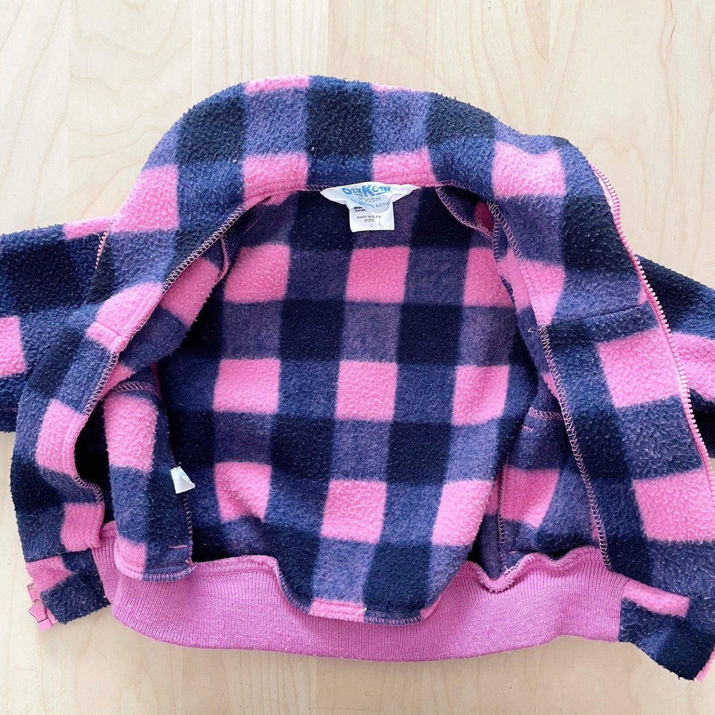 OshKosh Buffalo Plaid Fleece Jacket