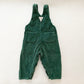 Baby B’gosh Forest Green Cord Overalls - Yellow Clover Vintage Kids Clothes
