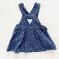 OshKosh Floral Printed Denim Skirtall - Yellow Clover Vintage Kids Clothes