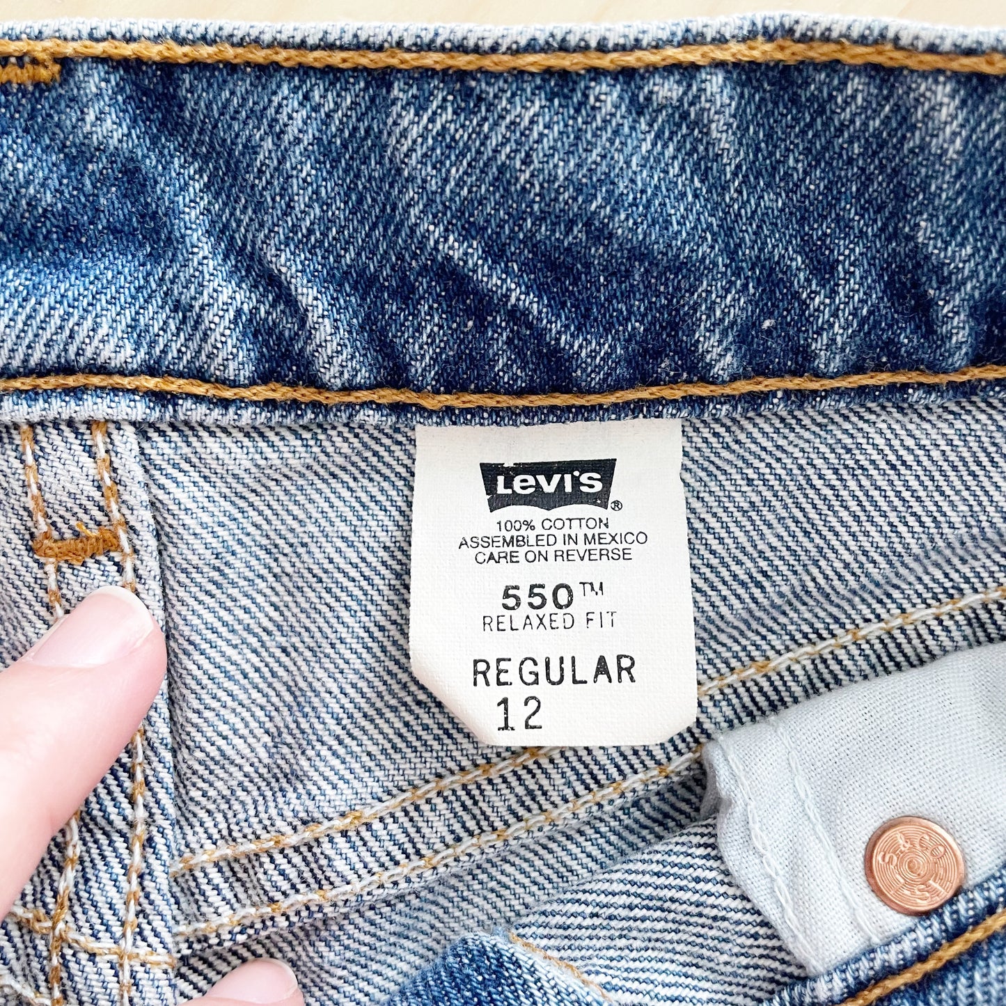 Levi’s Orange Tab 550 Jeans - Yellow Clover Vintage Kids Clothes