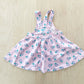 OshKosh Daisy Floral Skirtall - Yellow Clover Vintage Kids Clothes