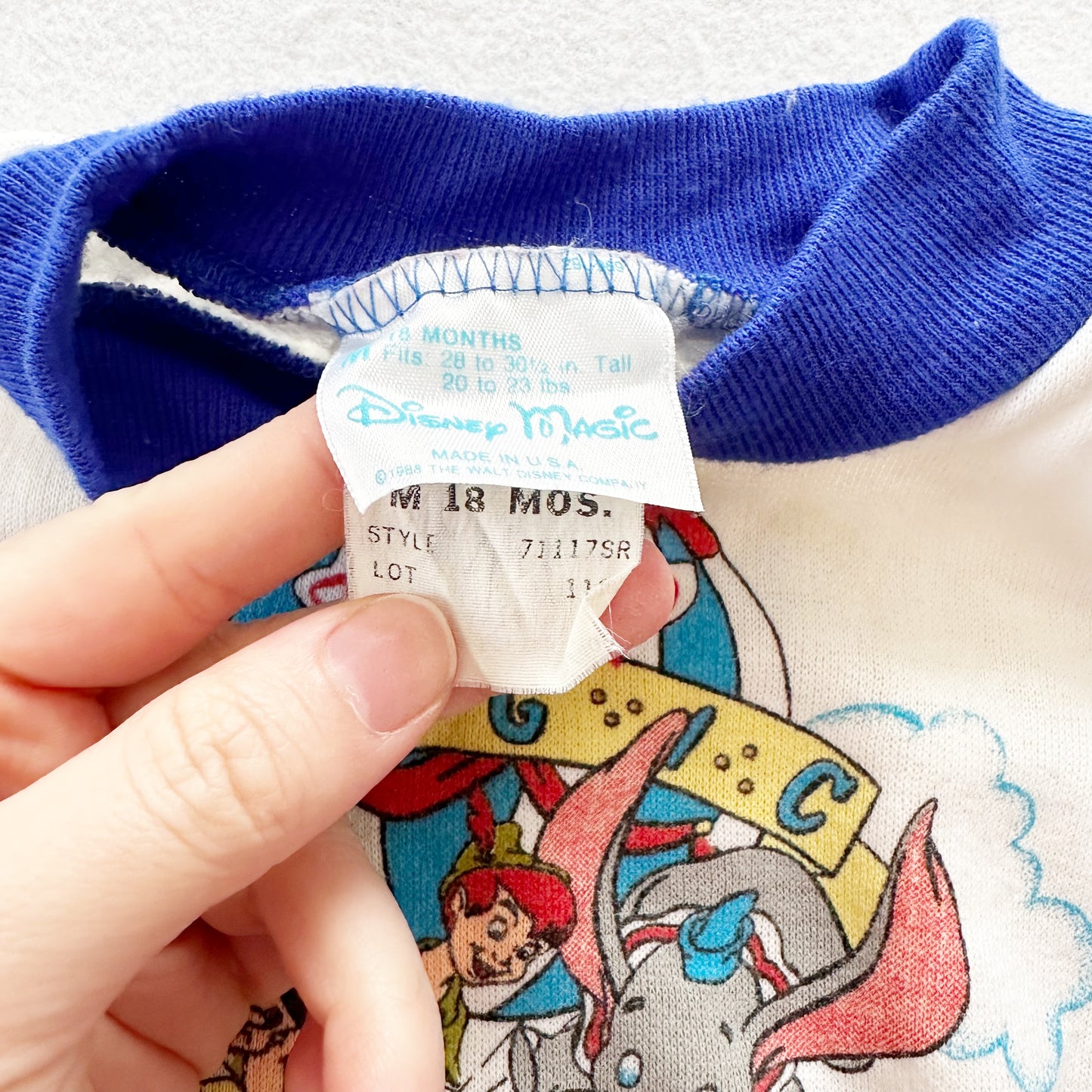 Vintage Disney Magic Sweatshirt: 18m - Yellow Clover Vintage Kids Clothes