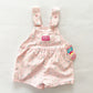 OshKosh Floral Bow Back Shortalls - Yellow Clover Vintage Kids Clothes