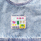Lee Light Acid Wash Patch Jumper Dress - Yellow Clover Vintage Kids Clothes