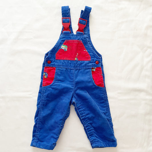 Lee Cord Vehicles Buckle Overalls • 18m - Yellow Clover Vintage Kids Clothes