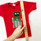 Handmade Oscar the Grouch Tee - Yellow Clover Vintage Kids Clothes