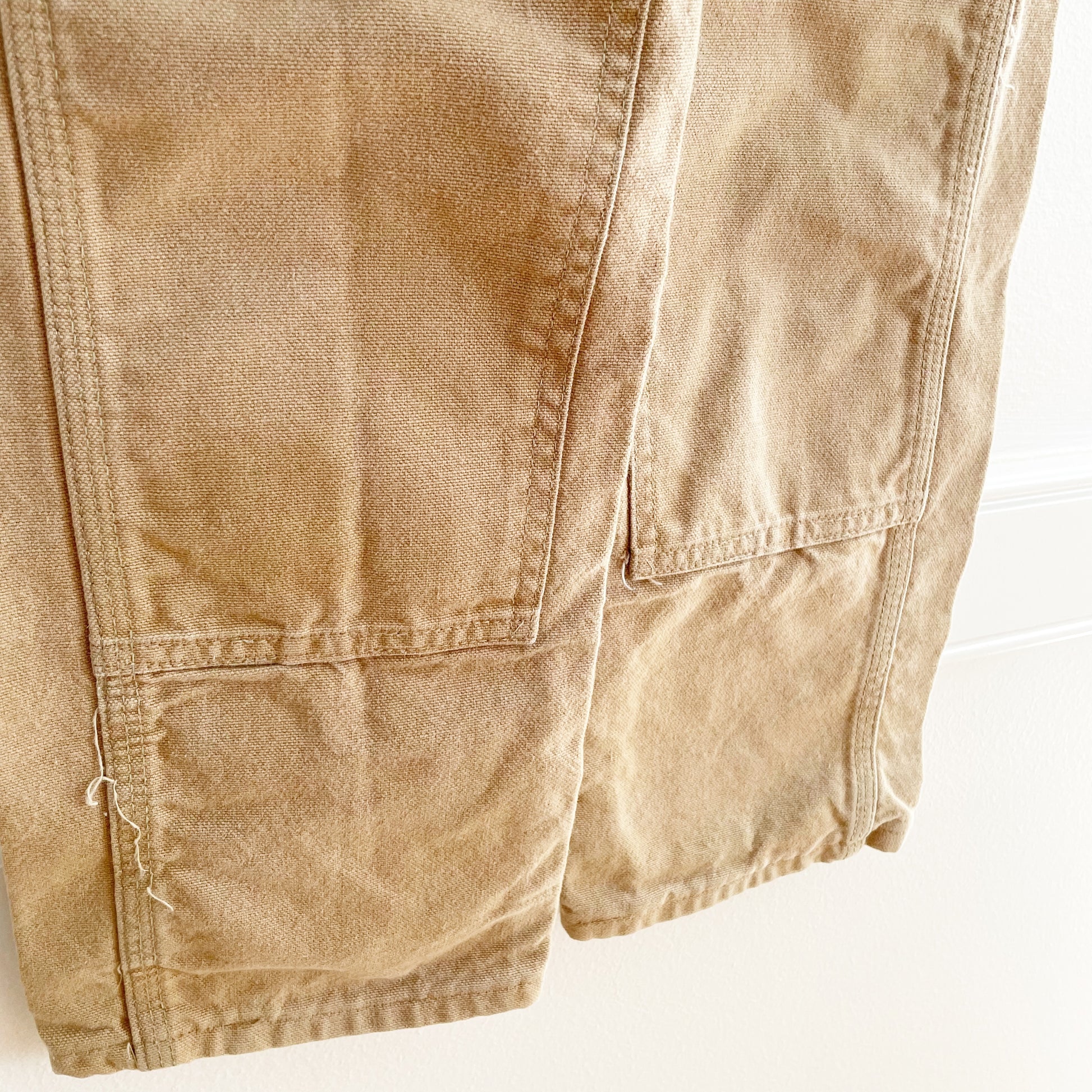 Carhartt Tan Reinforced Knee Overalls • 6/7y - Yellow Clover Vintage Kids Clothes