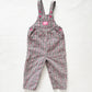 OshKosh Floral Plaid Woven Overalls - Yellow Clover Vintage Kids Clothes