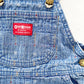 OshKosh Baseball Woven Shortalls - Yellow Clover Vintage Kids Clothes