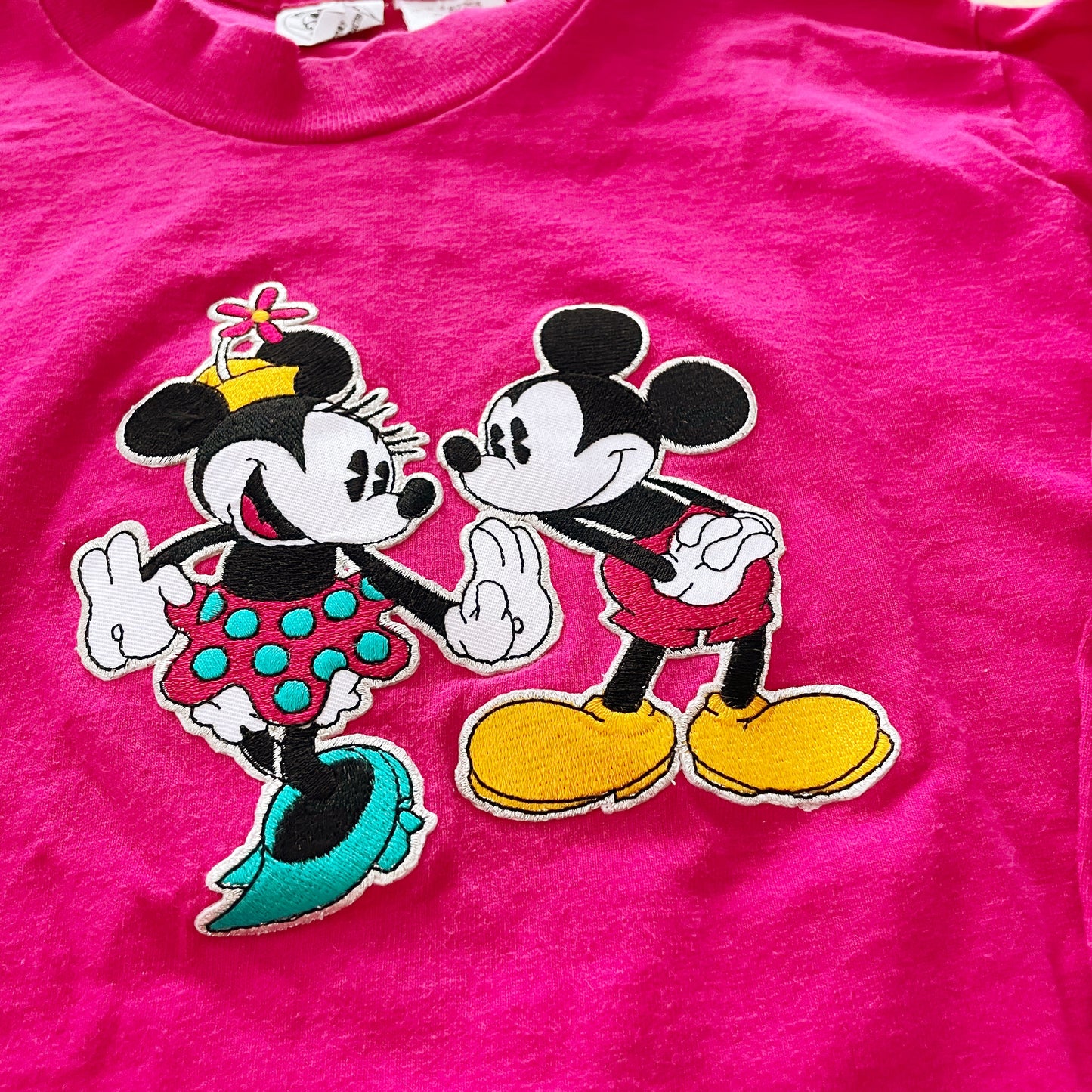 Mickey & Co. Minnie and Mickey Tee - Yellow Clover Vintage Kids Clothes
