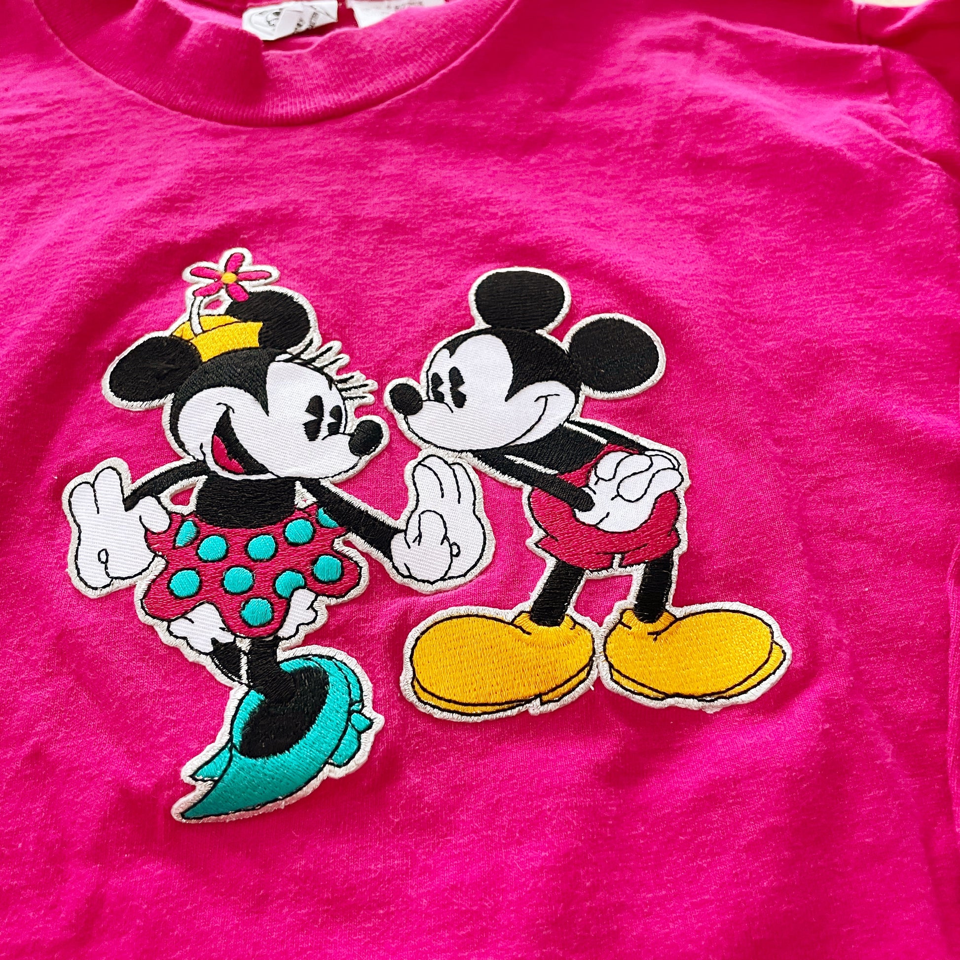 Mickey & Co. Minnie and Mickey Tee - Yellow Clover Vintage Kids Clothes