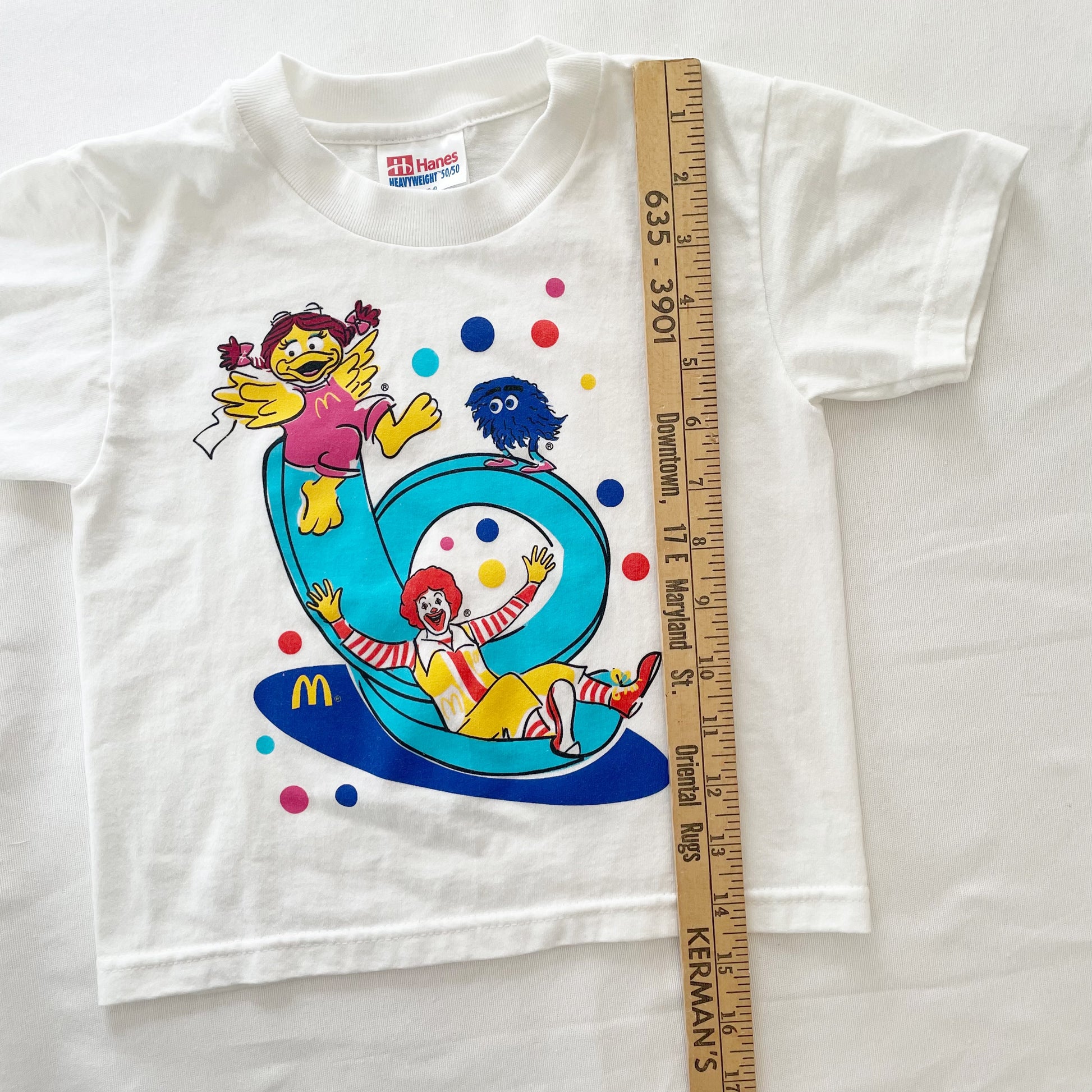 McDonald’s Characters Graphic Tee • 2/4y - Yellow Clover Vintage Kids Clothes