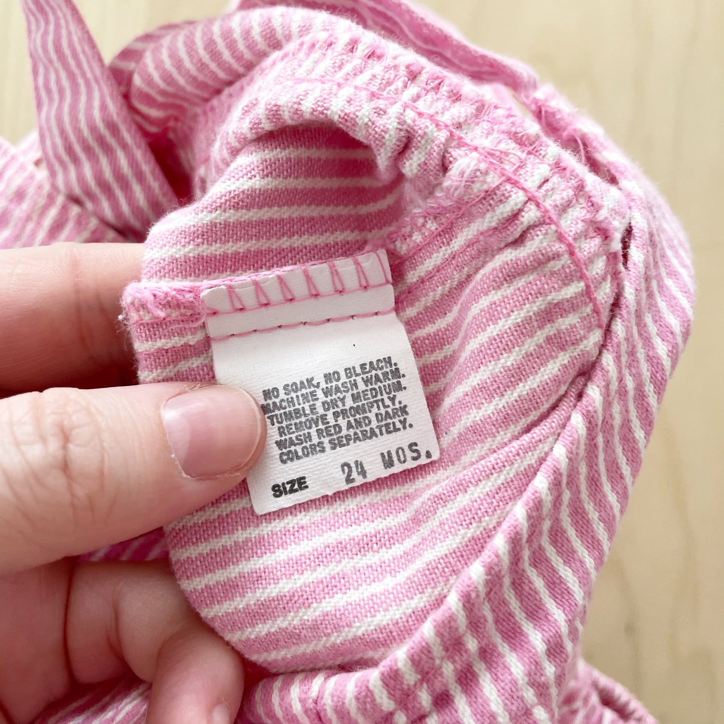 OshKosh Pink Engineer Stripe Bubble Overalls