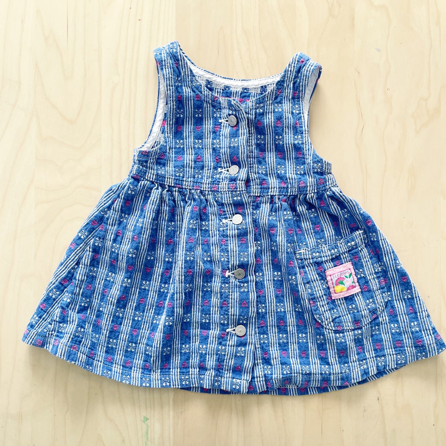 Lee Hearts + Bows Woven Patch Dress