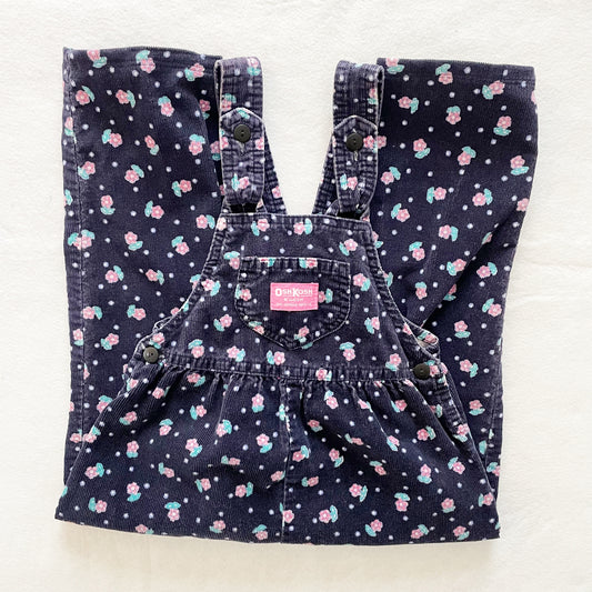 OshKosh Cord Bow Back Overalls - Yellow Clover Vintage Kids Clothes