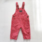 OshKosh Red Hickory Stripe Overalls