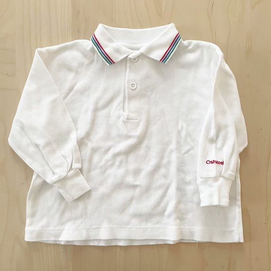 OshKosh Classic Long Sleeve Polo - Yellow Clover Vintage Kids Clothes
