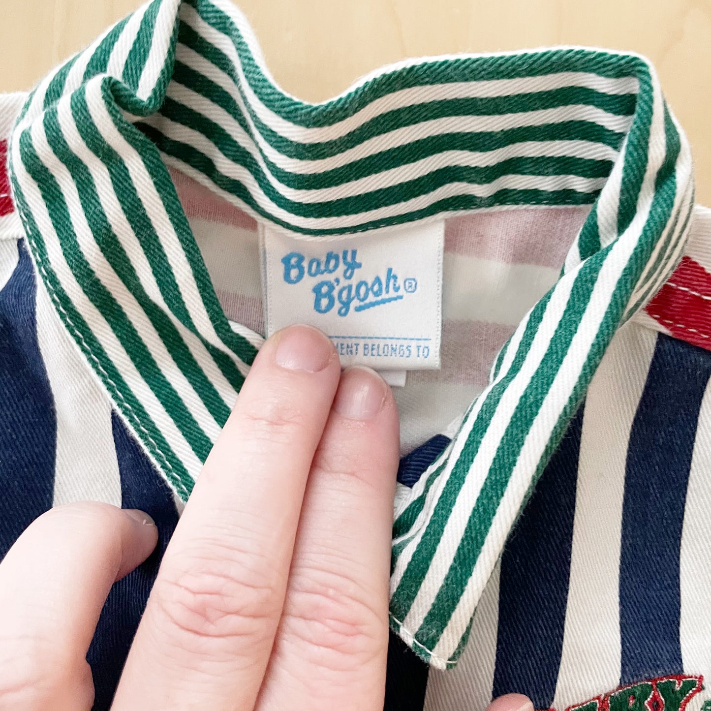 Baby B’gosh Stripe Block Romper