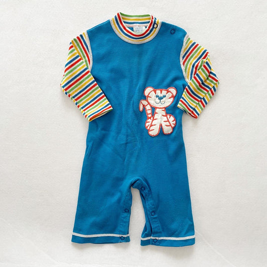 Carter’s Tiger Striped Jumpsuit - Yellow Clover Vintage Kids Clothes