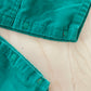 Lands’ End Green Cord Overalls - Yellow Clover Vintage Kids Clothes