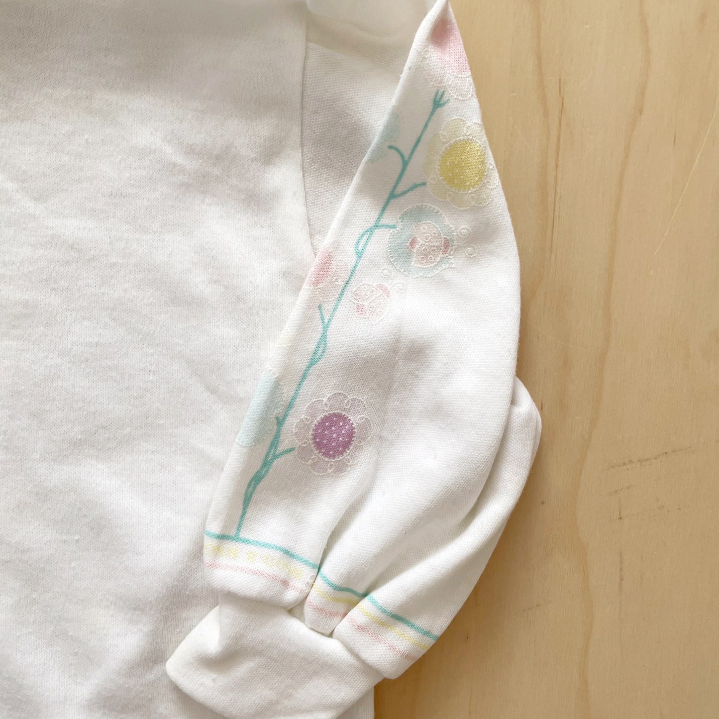Vintage OshKosh Pastel Floral Ladybug Layer Tee - Yellow Clover Vintage Kids Clothes