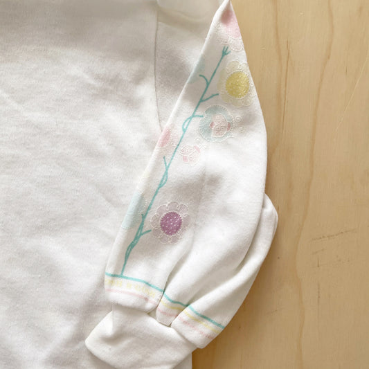 Vintage OshKosh Pastel Floral Ladybug Layer Tee - Yellow Clover Vintage Kids Clothes