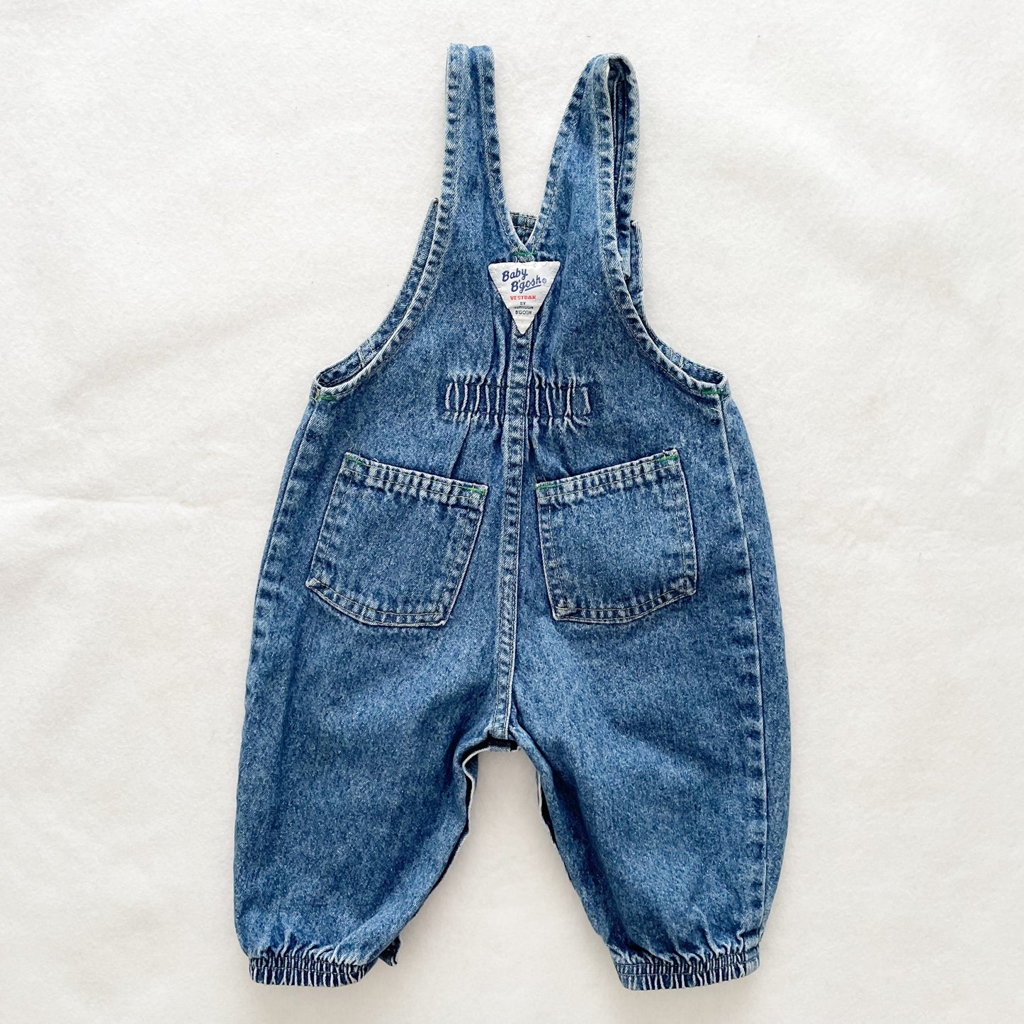 Baby B’gosh Denim Bubble Overalls - Yellow Clover Vintage Kids Clothes